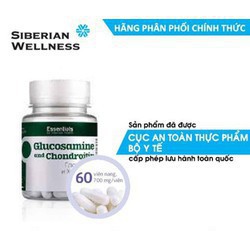 Thực phẩm bảo vệ sức khỏe Essentials by Siberian Health. Glucosamine and Chondroitin