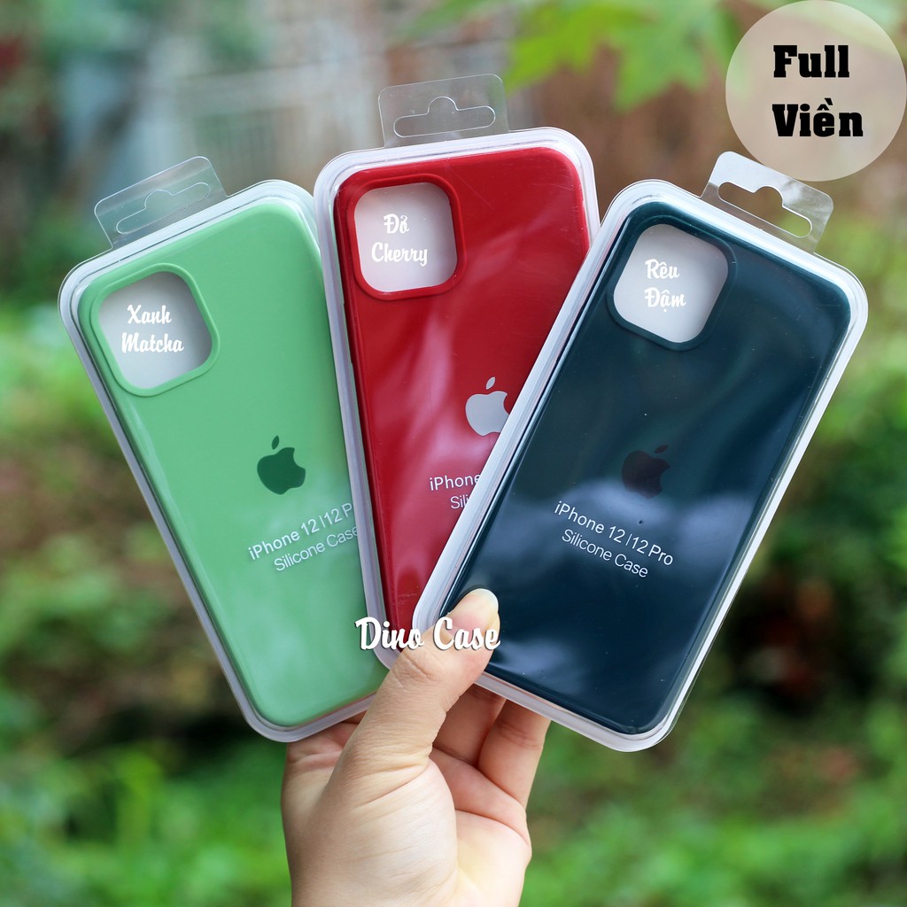 Ốp lưng iphone FULL VIỀN Chống bẩn 20 màu silicon case cho 12 / 12Pro / 12 Promax - Dino Case | BigBuy360 - bigbuy360.vn