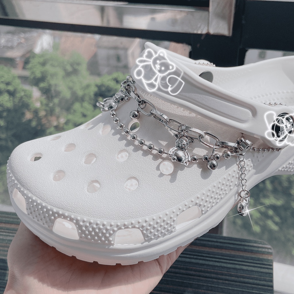 Bộ sticker Dán Xăng Đan Họa Tiết Gấu Dễ Thương Bắt Mắt Sành Điệu