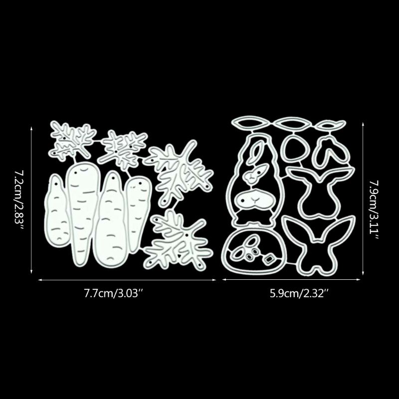 Khuôn Cắt Giấy Kim Loại Hình Thỏ Xinh Xắn