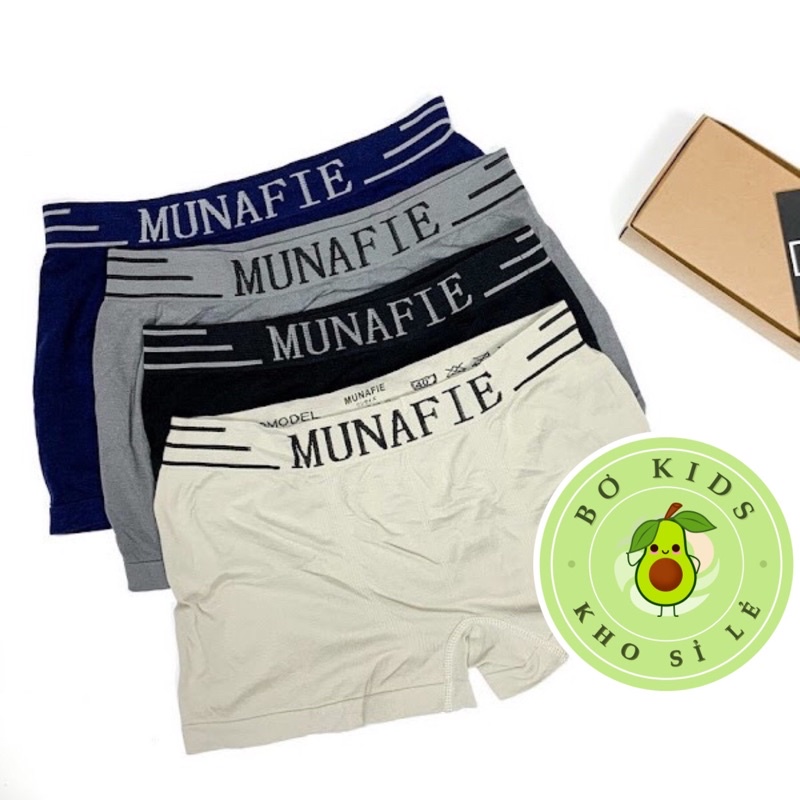 Quần sịp đùi nam cotton munafie Free Size, Quần lót nam boxer cao cấp bokisd.store