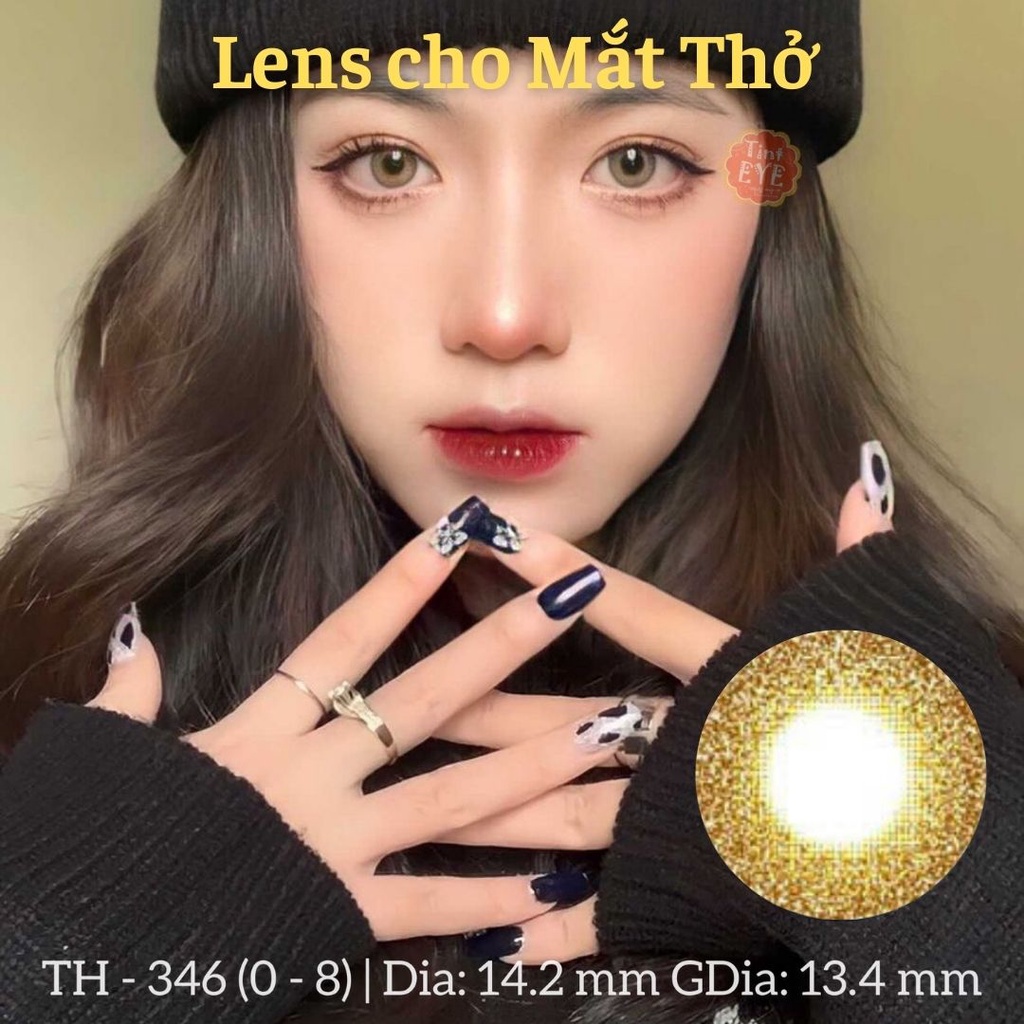 Lens cho Mắt Thở Honey Brown 0 - 8 độ