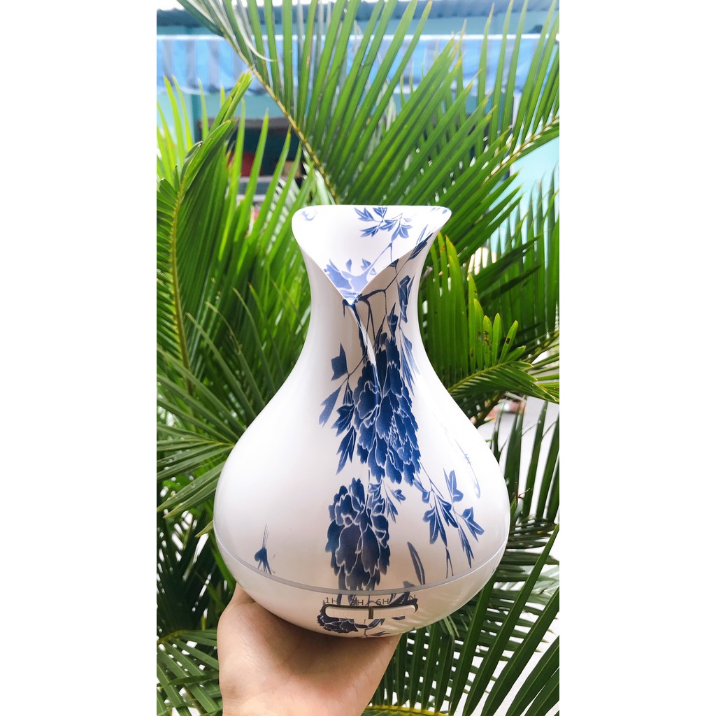 MÁY KHUẾCH TÁN TINH DẦU TULIP HOA XANH MẪU MỚI 2021/SIÊU ÂM | famimark.com