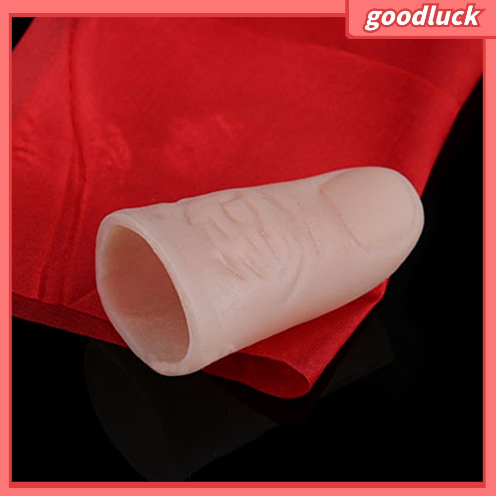 Bộ ngón tay cái bằng nhựa và lụa màu đỏ dùng làm đạo cụ ảo thuật