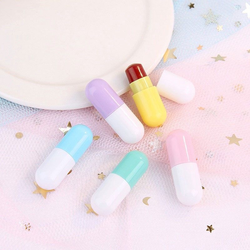 [Hàng mới về] Son môi dưỡng ẩm lâu trôi chống thấm nước thiết kế hình viên con nhộng độc đáo | BigBuy360 - bigbuy360.vn