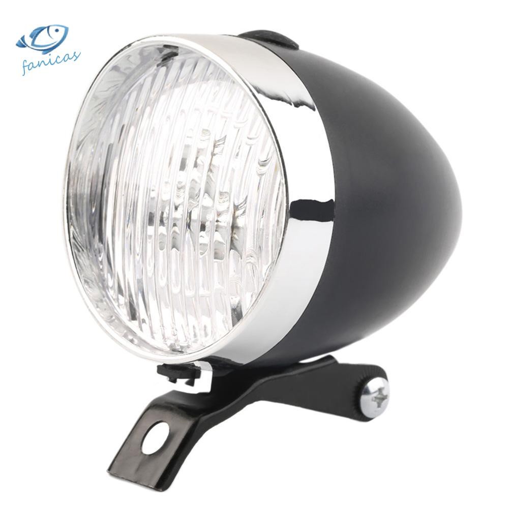 Đèn Pha Chiếu Sáng Trước 3 Bóng LED Cảnh Báo An Toàn Vào Ban Đêm Phong Cách Cổ Điển Dành Cho Xe Đạp