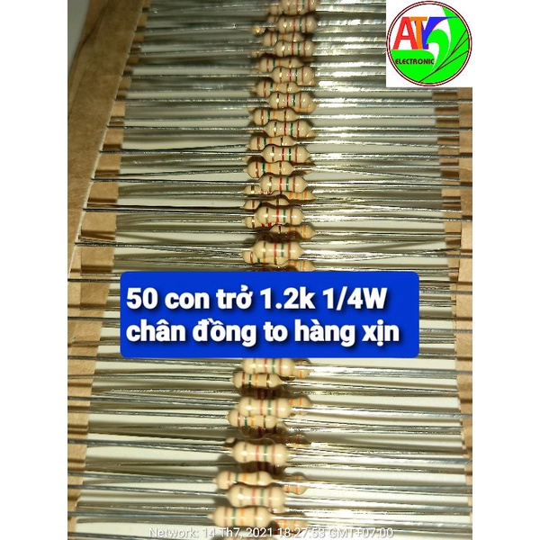 50 trở 1.2k 1k2 1/4W xịn