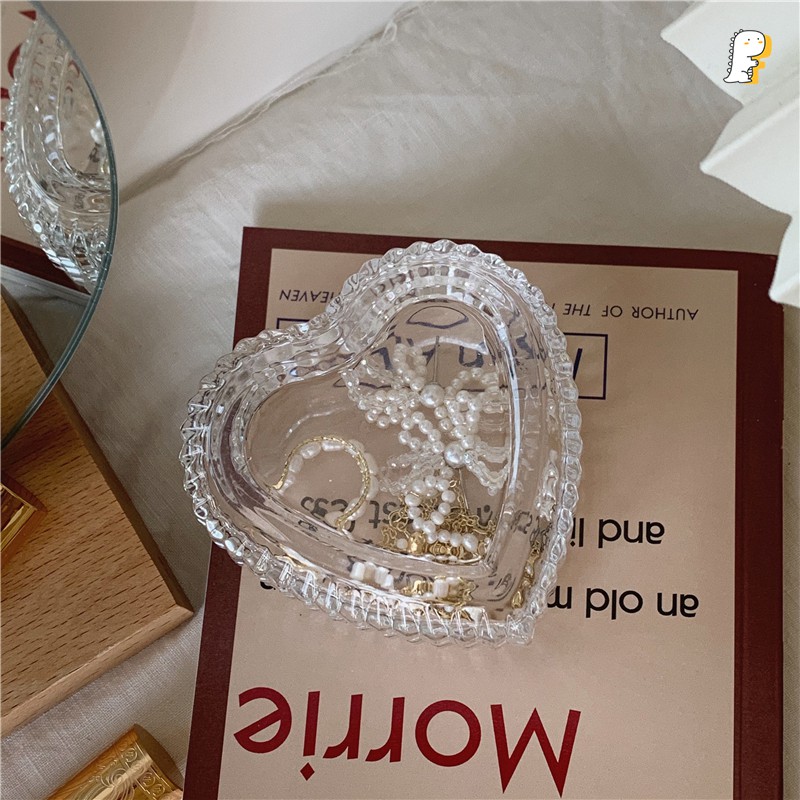 Khay thủy tinh giả pha lê đựng phụ kiện