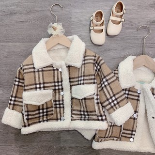 Áo Khoác Dạ Burberry Cực Chất Cho Bé Trai/Bé Gái
