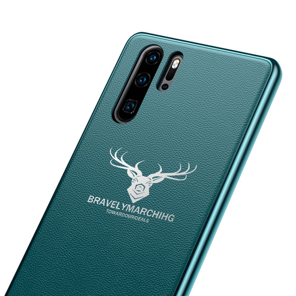 Ốp điện thoại PU viền mạ điện họa tiết đầu hươu cho Huawei MATE20 PRO MATE20X X(5G) MATE30 PRO MATE30(5G) MATE30PRO(5G) | BigBuy360 - bigbuy360.vn