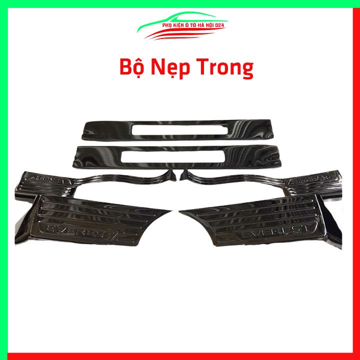 Ốp bậc cửa nẹp bước chân TITAN ô tô Ford Everest 2016-2019 chống trầy bảo vệ xe