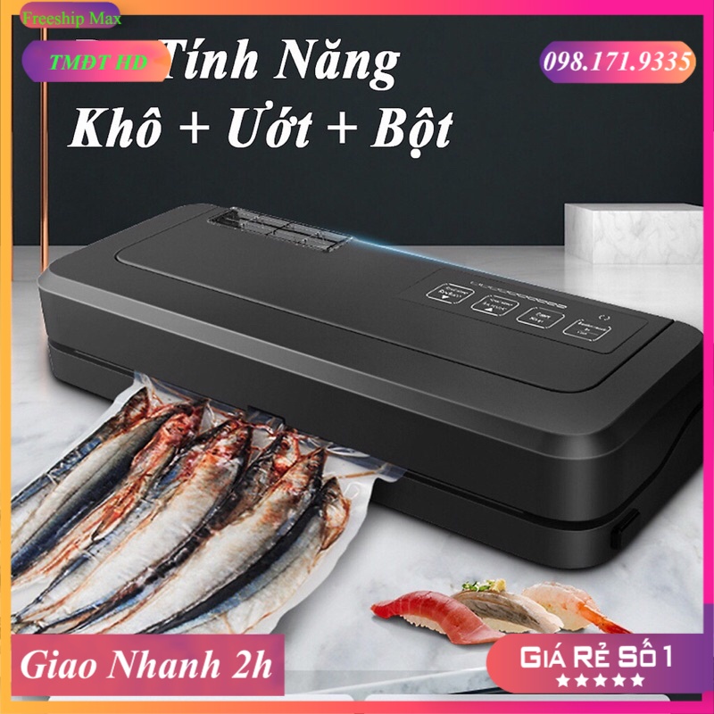 Máy hút chân không P290 , Máy hút chân không không kén túi hút đồ khô, ướt, Công suất lớn, Bảo hành 12 tháng