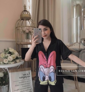 Bộ pijama lụa mặc nhà (3 màu ảnh thật)