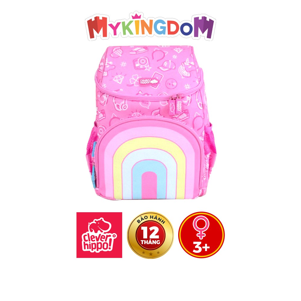 Ba Lô CLEVERHIPPO Hoodie - Kỳ Lân Cầu Vồng BC3101/PINK
