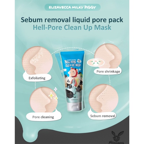 [Hàng mới về] Mặt Nạ Elizavecca 100ml Dạng Lỏng Làm Sạch Lỗ Chân Lông