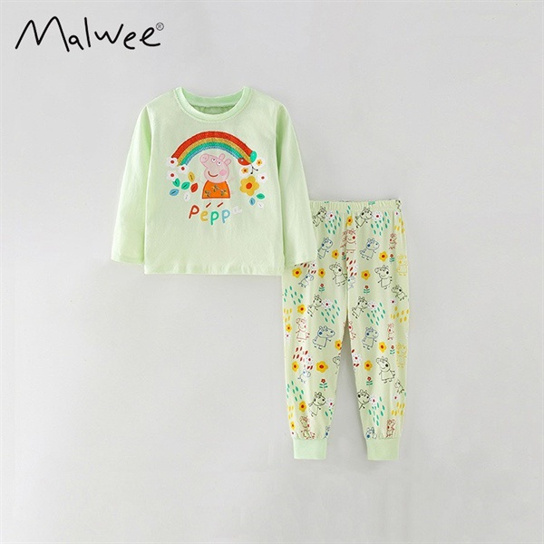 BST bộ cotton Malwee Peppa cho bé gái 2-8 tuổi - Little Maven Official Store