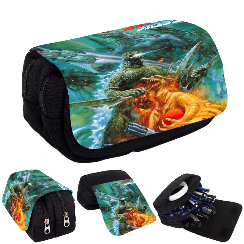 Hộp Đựng Bút In Hình Godzilla Hoạt Hình Cho Học Sinh Tiểu Học