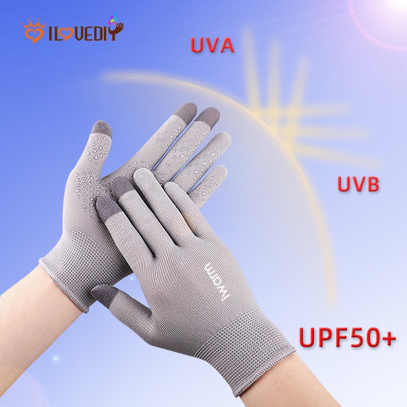 1 Đôi Găng Tay Lái Xe Chống Trượt Chống Tia UV Cho Nam Nữ