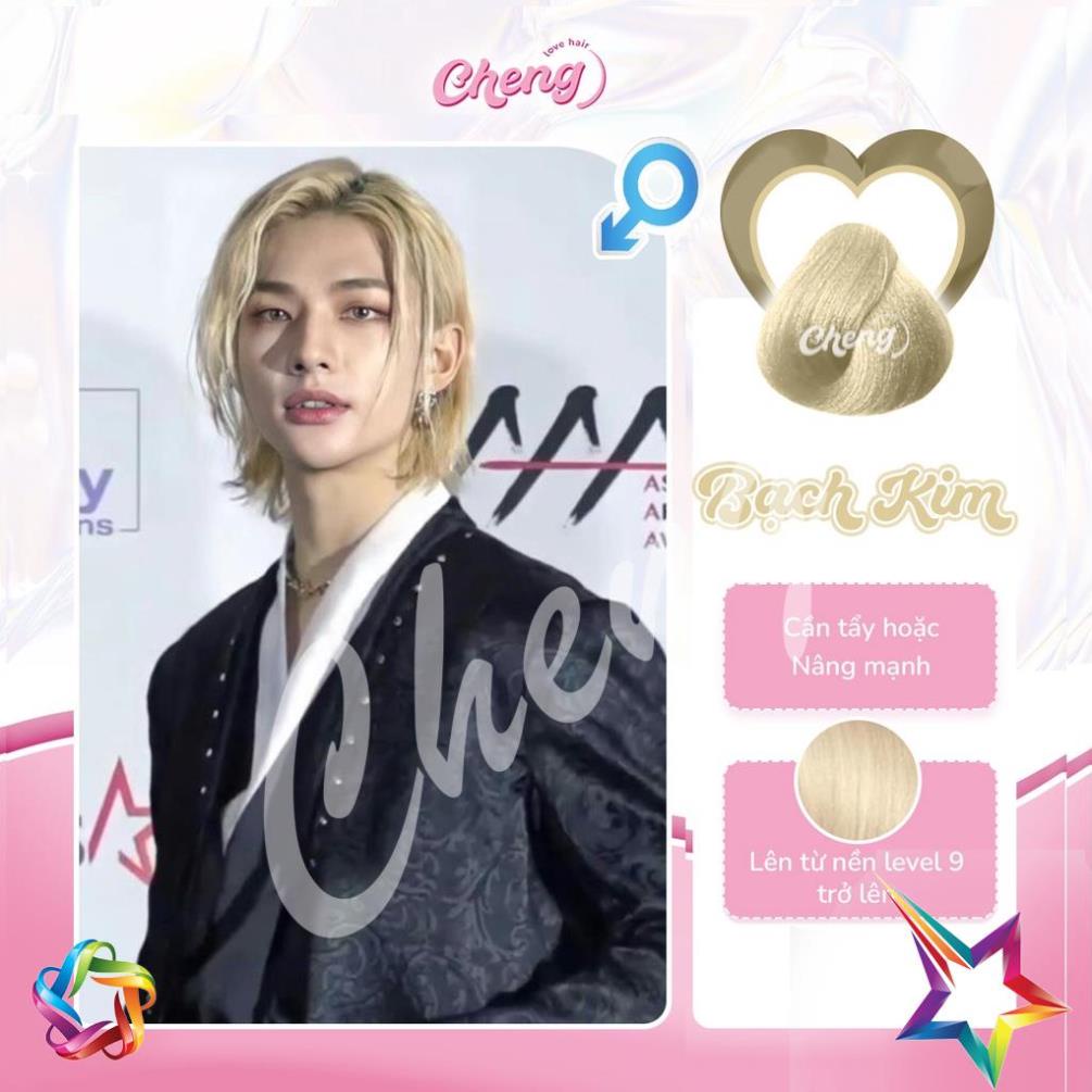 Thuốc Nhuộm Tóc Màu BẠCH KIM Nam Phải Tẩy | Chenglovehair, Chenglovehairs