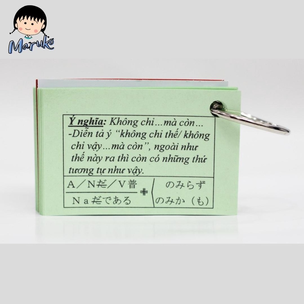 Thẻ Học Ngữ Pháp Tiếng Nhật N2 Tái Bản Mới Nhất - Flashcard Ngữ Pháp N2