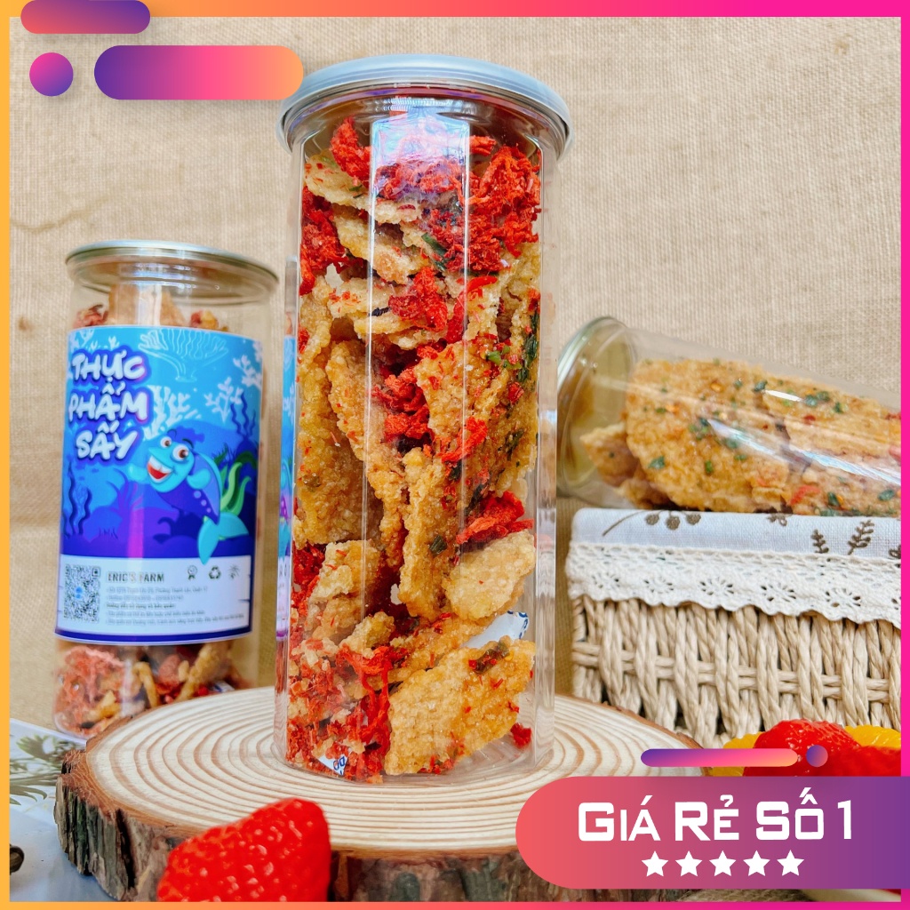 Cơm cháy khô gà, cơm cháy khô bò, cơm cháy chà bông Eric's Food 300g, thơm giòn, thấm vị, ăn vặt giá rẻ