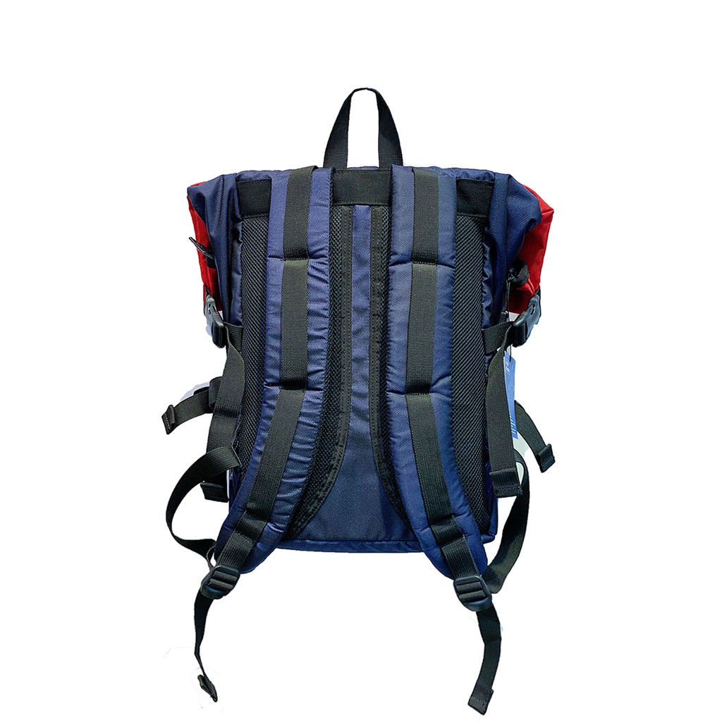 Balo Quấn Phối Xanh Navy Đỏ SAIGON SWAGGER® SGS BR Backpack-Ngăn Chống Sốc Laptop