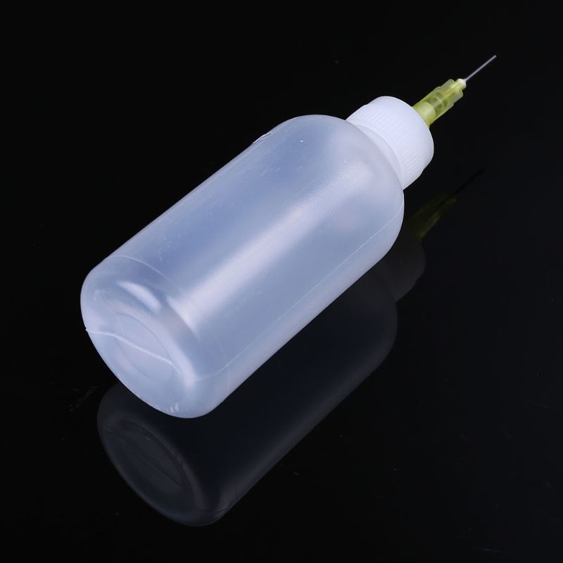 1 Chai Nhựa Trong Suốt 50ml Đựng Dung Dịch Hàn Rosin Kèm 1 Kim Mới