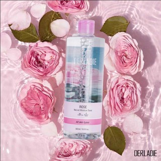 DERLADIE ROSE NATURAL MOISTURE TONER - Nước hoa hồng cho da mụn chiết xuất hoa hồng