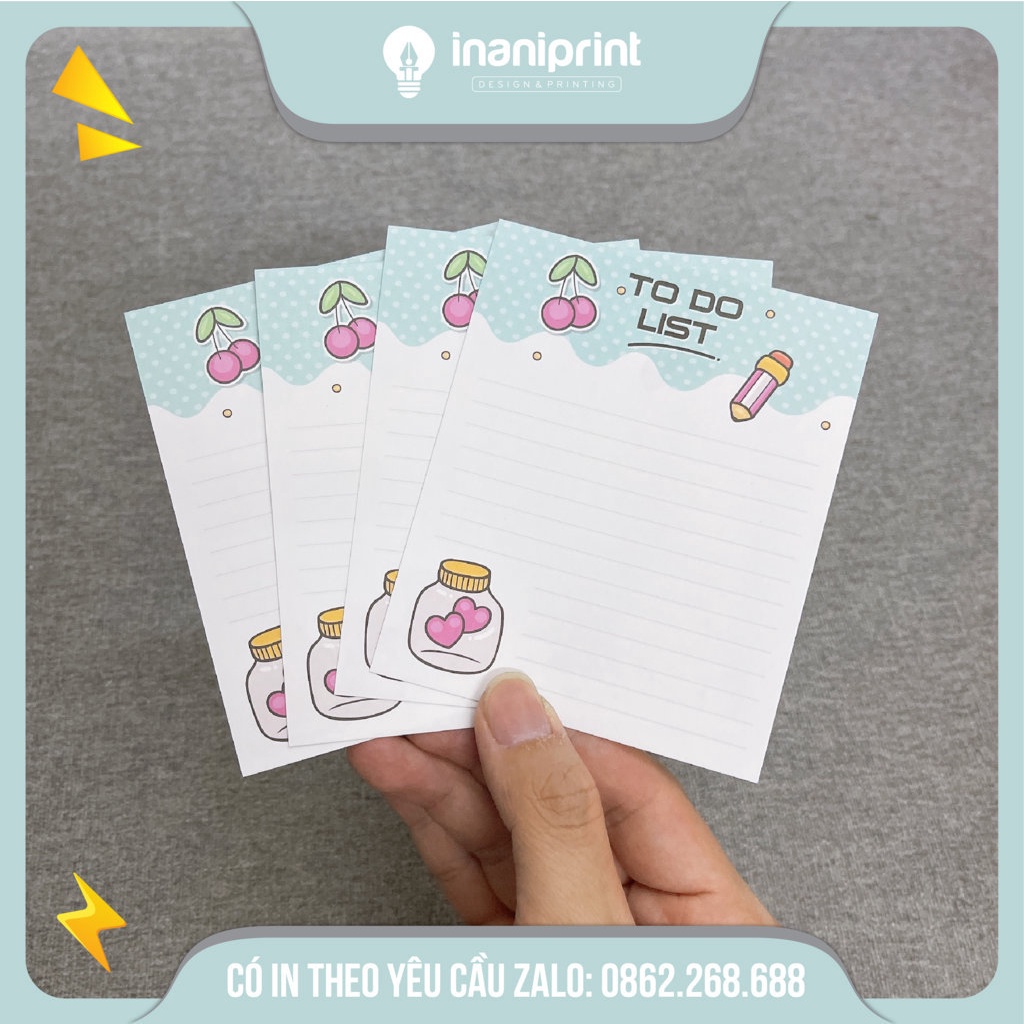 100 tấm giấy ghi chú, giấy note dễ thương giá rẻ - Kích thước 11x9cm - Kfrat trắng 120gsm