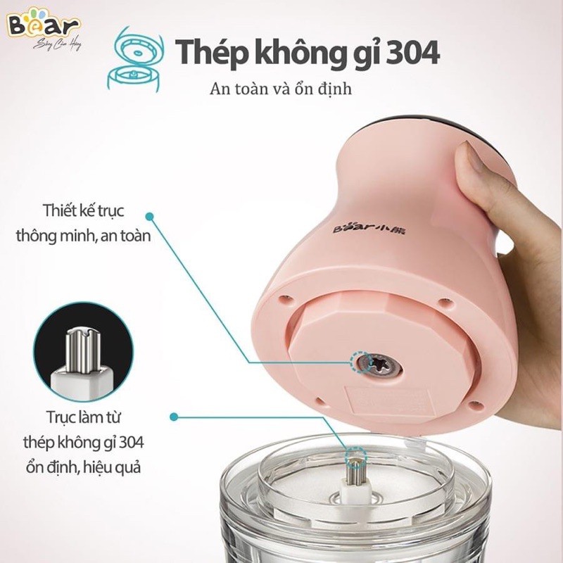 [CHÍNH HÃNG] MÁY XAY BEAR ĐA NĂNG 1 CỐI THUỶ TINH