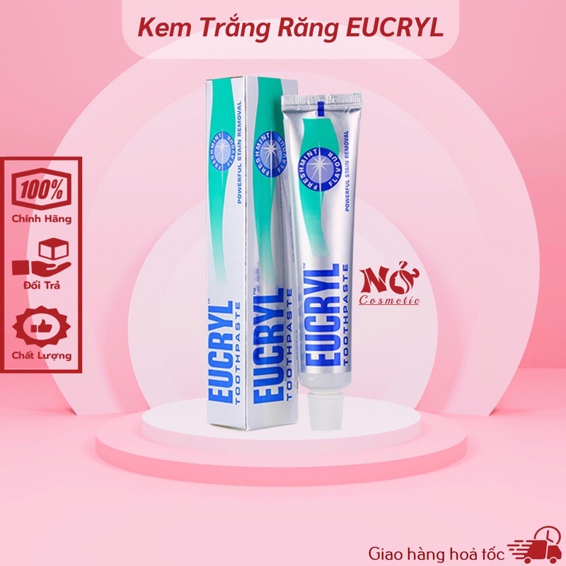 Kem Đánh Răng Làm Trắng Răng Hương Bạc Hà Eucryl Freshmint Toothpaste 62g
