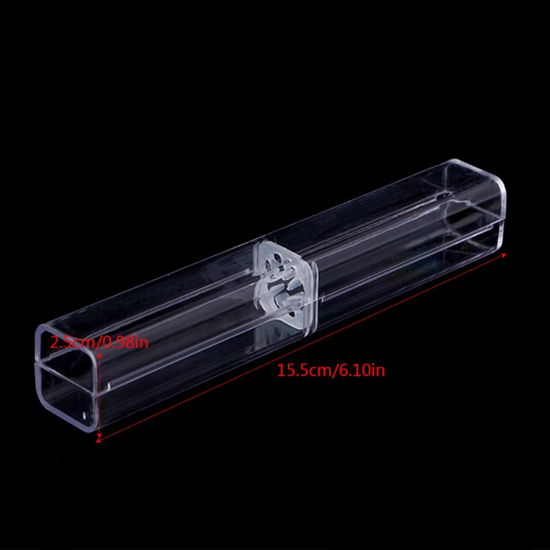 Bộ 10 Hộp Đựng Bút Mini Bằng Nhựa Acrylic Trong Suốt Ốp