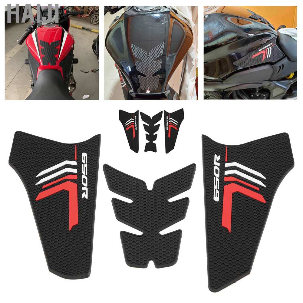 🙌Hàng Sẵn Haijiemall Miếng dán trang trí bình xăng xe mô tô 3D cho Honda CB650R CBR650R Miếng dán kiểu xương cá bằng cao su bảo vệ bình xăng xe mô tô dán bảo vệ bình xăng xe máy Honda