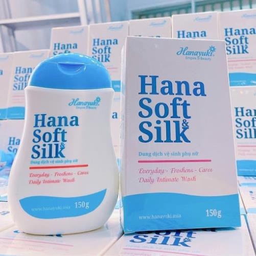 DUNG DỊCH VỆ SINH PHỤ NỮ HANA SOFT &amp; SILK  - KHÁNG KHUẨN - CHÍNH HÃNG HANAYUKI