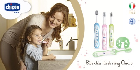 Bàn chải đánh răng Chicco cho bé
