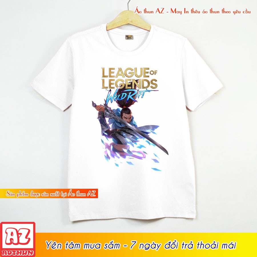 Áo thun game Liên Minh Tốc Chiến in hình Yasuo LMHT M2859