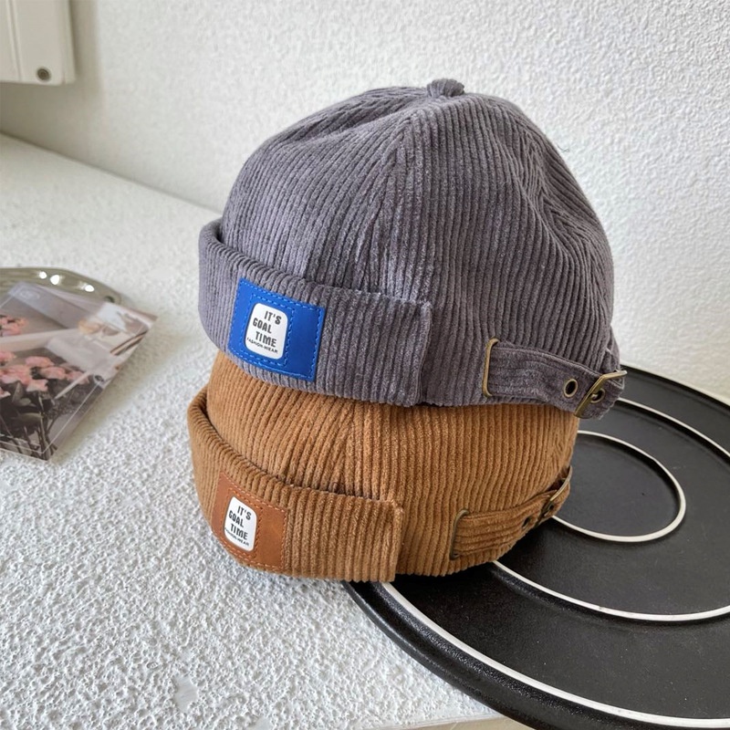 Mũ beanie LINJW chất cotton mềm hợp thời trang cho unisex