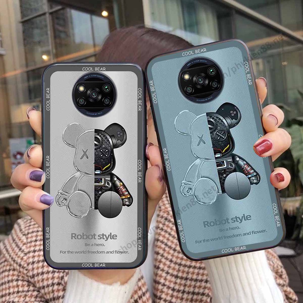 Ốp Xiaomi Redmi K40 / Redmi K40 Pro bear, k@ws thương hiệu phong cách ốp lưng thời trang cao cấp