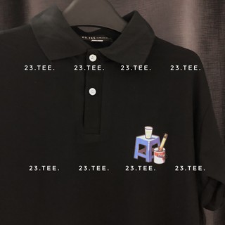 Áo thun có cổ in góc ngực "trà đá" (100% ảnh thật)
