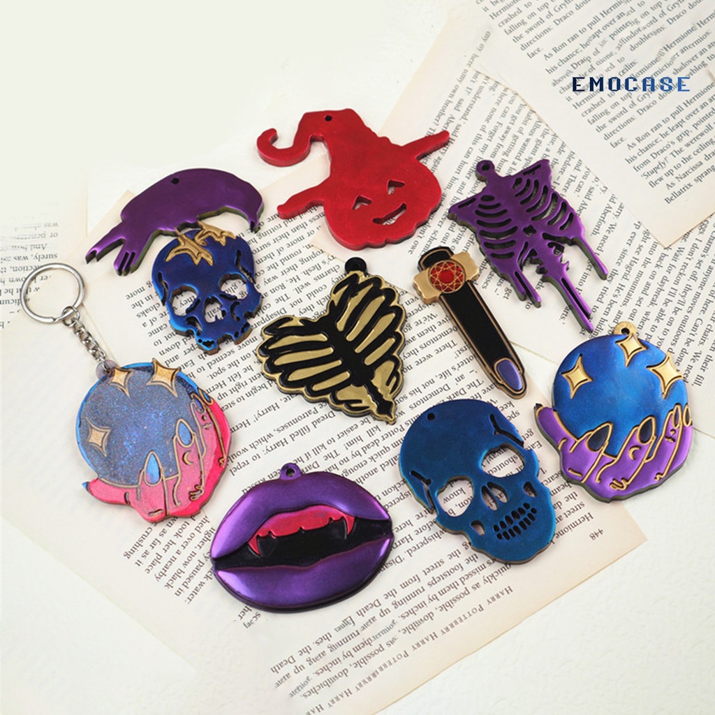 Khuôn Silicone Làm Móc Khóa Phong Cách Halloween Độc Đáo