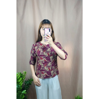 Áo lanh cổ V