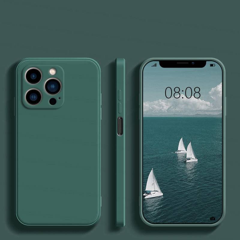 Ốp điện thoại trơn cho iPhone 11 12 13 pro max x xs max xr