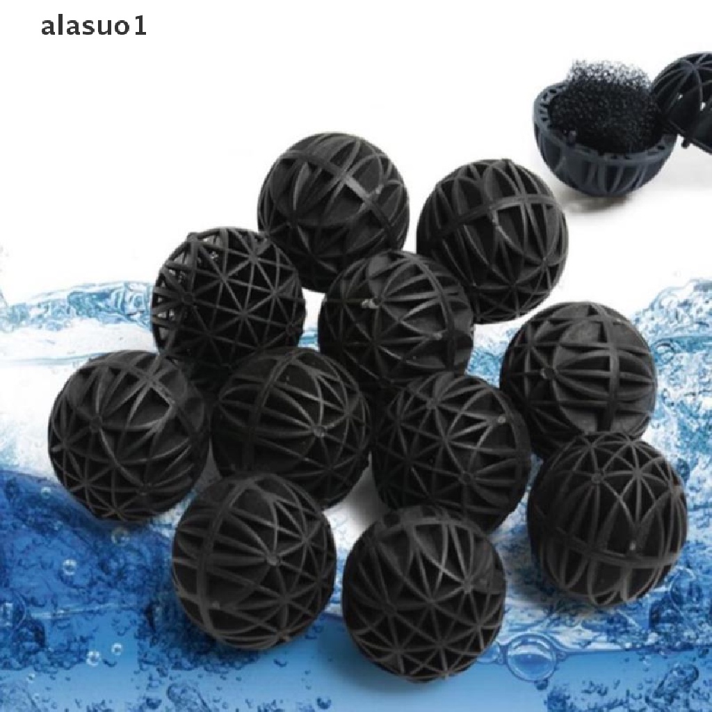 Set 50 Bóng Lọc Nước Sinh Học Bằng Cotton Trong Suốt Cho Bể Cá
