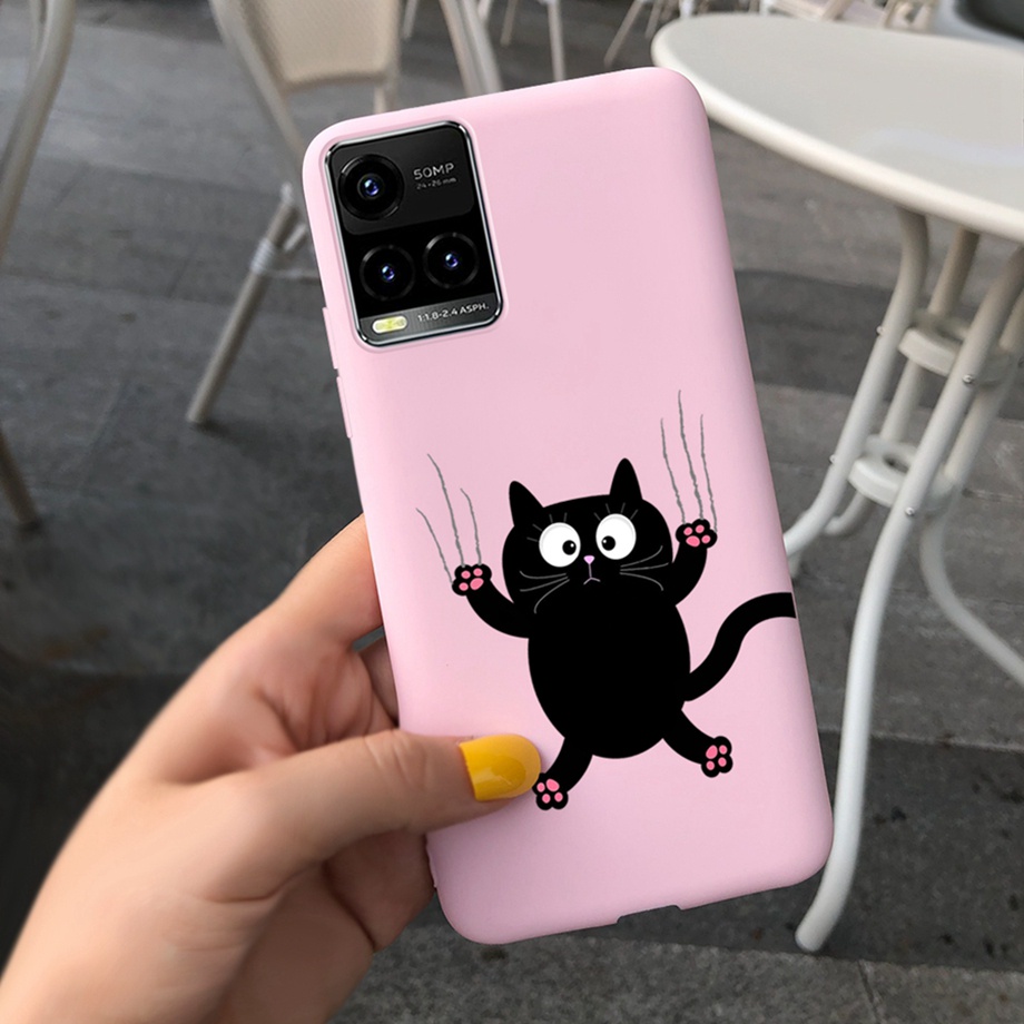 Ốp điện thoại silicon dẻo họa tiết thời trang cho Vivo Y21 2021 Y33S Y21S Y15s Y15A