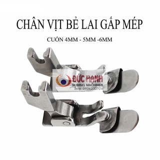 CHÂN VỊT BẺ LAI GẤP MÉP DÙNG CHO MÁY 1 KIM CÔNG NGHIỆP