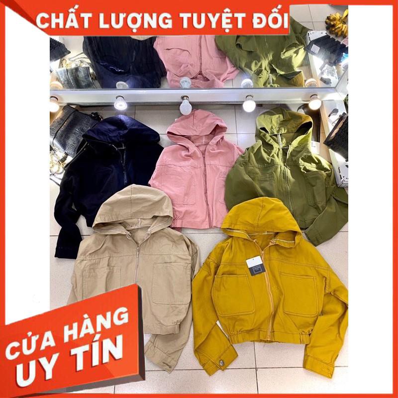 ÁO KHOÁC KAKI CROPTOP LỬNG HOT HIT- hình thật chính chủ