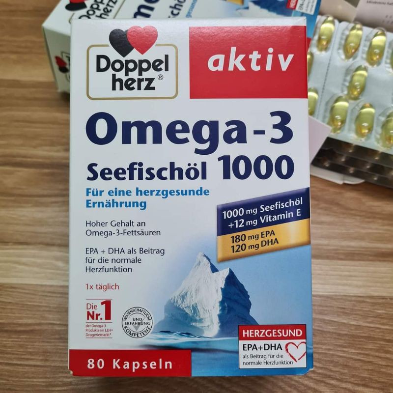 Dầu cá Omega3 Seefischol 1000,80 viên