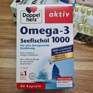 Dầu cá Omega3 Seefischol 1000,80 viên