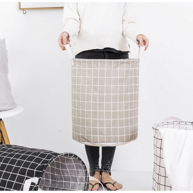 [HCM] Giỏ vải đựng quần áo đồ chơi, giỏ sọt đựng quần áo đựng đồ đa năng chống thấm nước