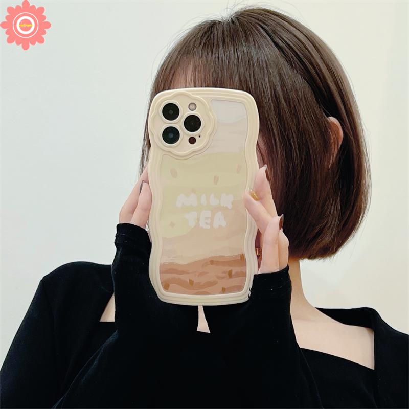 Ốp Điện Thoại Mềm Họa Tiết Trà Sữa Cho iPhone 7plus 8plus 11 12 13 Pro MAX 7 8 XR X XS MAX SE 2020